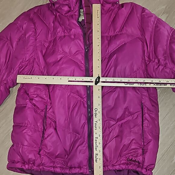 Cabelas Goose Down Jacket Womens  Regular Large  Puffer Full Zip 650 - Picture 7 of 7